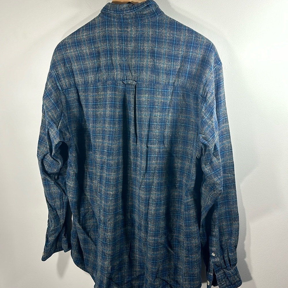 1990's VINTAGE Columbia Button Down Flannel 100% Cotton - Picture 6 of 6